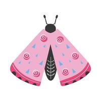 roze vlinderinsect vector