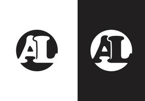 letter al logo creatief modern ontwerp vector afbeelding