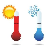 thermometers op witte achtergrond. vector illustratie eps10