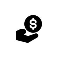 inkomen pictogram ontwerp vector symbool betaling, dollar, munt, geld