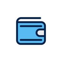 portemonnee pictogram ontwerp vector symbool opslag, financiën, financieel, sparen, betaling voor e-commerce