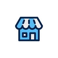 winkel pictogram ontwerp vector symbool markt, detailhandel, gebouw, etalage voor e-commerce
