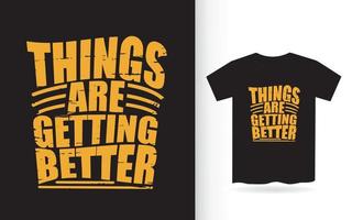 inspirerende typografiecitaat voor t-shirtafdruk vector