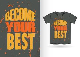 handgetekende typografie voor t-shirt vector