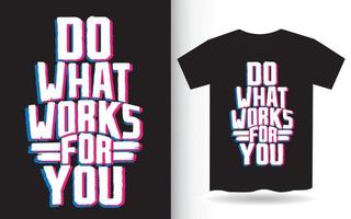 motiverende belettering slogan voor t-shirt vector