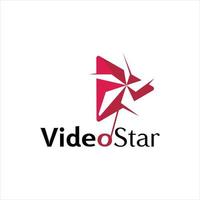 industrie logo leuke videoproductie met pinwheel vector