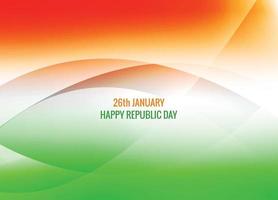 Indiase vlag voor golf Indiase republiek dag achtergrond vector