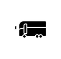bus, autobus, openbaar, vervoer solide pictogram, vector, illustratie, logo sjabloon. geschikt voor vele doeleinden. vector