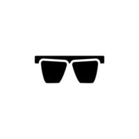 bril, zonnebril, bril, bril solide pictogram, vector, illustratie, logo sjabloon. geschikt voor vele doeleinden. vector