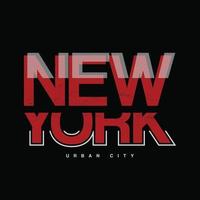 New York vectorillustratie en typografie, perfect voor t-shirts, hoodies, prints enz. vector