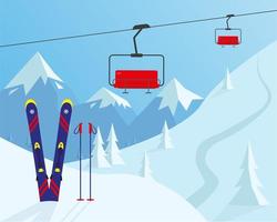 wintersport ontwerp vectorillustratie. vector