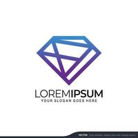 modern geometrisch abstract logo-ontwerp. bewerkbare symbool vectorillustratie vector