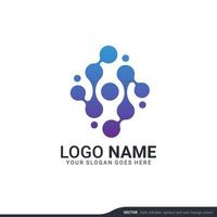 creatieve abstracte digitale technologie symbool logo ontwerp. vector