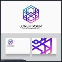 modern geometrisch abstract logo-ontwerp. bewerkbare symbool vectorillustratie vector