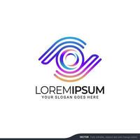 modern geometrisch abstract logo-ontwerp. bewerkbare symbool vectorillustratie vector