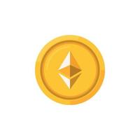 eth crypto vector pictogram illustratie. verzameling van crypto-valuta blockchain plat logo geïsoleerd op wit