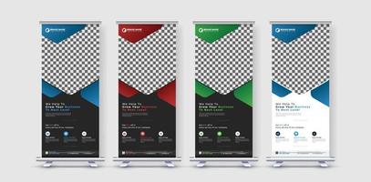 corporate business roll-up bannerontwerp vector