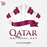 qatar nationale dag vectorillustratie vector