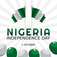 onafhankelijkheidsdag van nigeria vectorillustratie vector