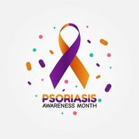 psoriasis bewustzijn maand vector illustratie