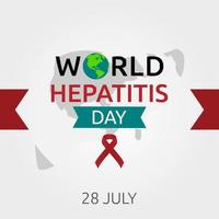 wereld hepatitis dag vectorillustratie vector