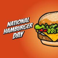 nationale hamburgerdag vectorillustratie vector