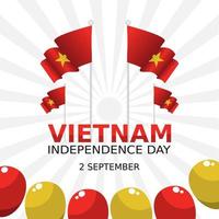 vietnam onafhankelijkheidsdag vectorillustratie vector