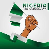 onafhankelijkheidsdag van nigeria vectorillustratie vector