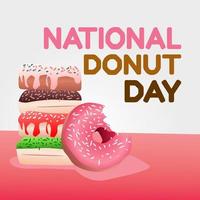 nationale donut dag vectorillustratie vector