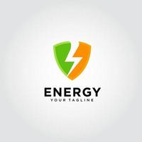 energie logo ontwerp vector. geschikt voor uw bedrijfslogo vector