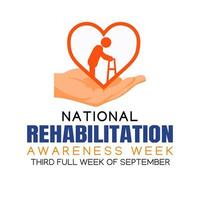 Rehabilitatie Awareness Week Vector Illustration