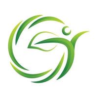 fysiologie gezondheid logo ontwerp - vector
