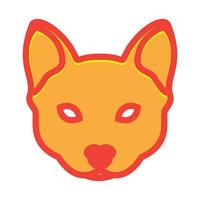 kleurrijke hoofd wolf weinig logo symbool vector pictogram illustratie ontwerp