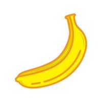 banaan geel vintage eenvoudig logo symbool pictogram vector grafisch ontwerp illustratie idee creatief