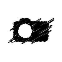 Krabbel sluiter lens camera fotografie logo ontwerp pictogram vector sjabloon
