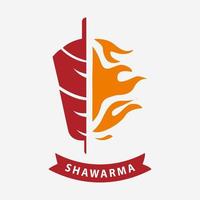 shoarma-logo voor restaurants en markten. vector