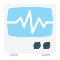 ecg-machineconcepten vector