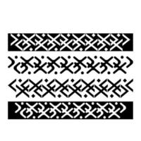 eenvoudig elegant tribal tattoo-kunstontwerp vector