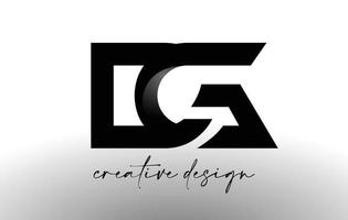 dg letter logo-ontwerp met elegante minimalistische look.dg pictogram vector met creatief ontwerp moderne uitstraling.