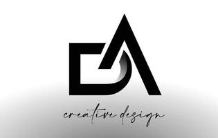 da letter logo-ontwerp met elegante minimalistische look.da pictogram vector met creatief ontwerp moderne look.