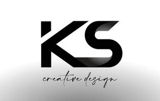 ks letter logo-ontwerp met elegante minimalistische look.ks pictogram vector met creatief ontwerp moderne look.
