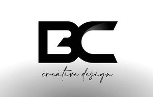 bc letter logo-ontwerp met elegante minimalistische look.bc pictogram vector met creatief ontwerp moderne look.