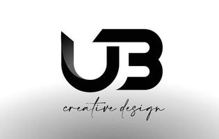 ub letter logo-ontwerp met elegante minimalistische look.ub pictogram vector met creatief ontwerp moderne uitstraling.