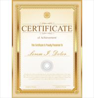 Certificaatsjabloon vector