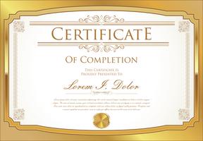 Certificaatsjabloon vector