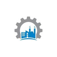fabrieksvector, industrie logo vector