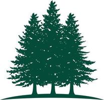 dennenboom bossen park vector logo