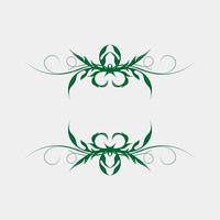 vectorillustratie van mooie symmetrische plantornamenten voor wanddecoratie of huwelijksdecoratie vector