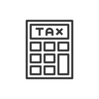 rekenmachine belasting pictogram vectorillustratie vector