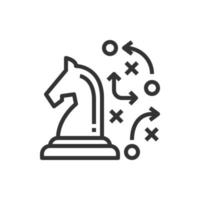 strategie pictogram vectorillustratie. vector